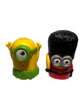 Despicable Me 2015 McDonalds Minions Toys Set Of 2 Royal Guard Jurassic